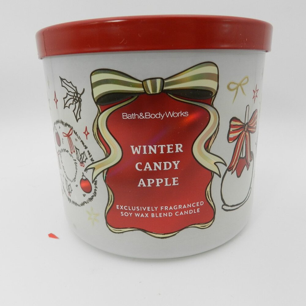 Bath & Body Works 3-Wick Candle 14.5 oz Winter Candy Apple